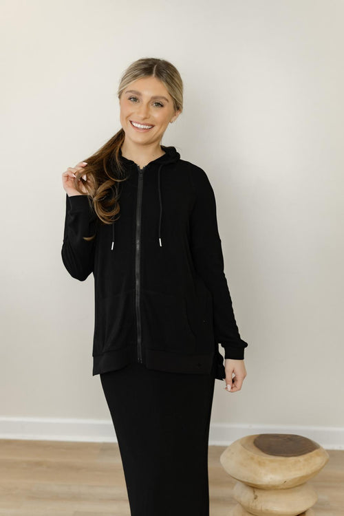 Dress Zip Up - Black